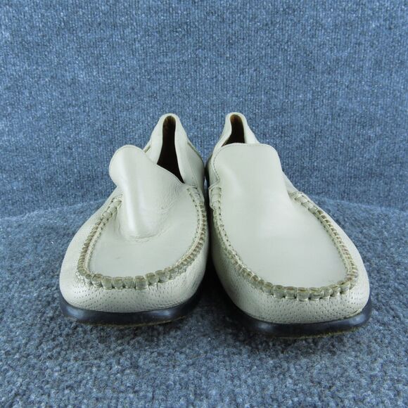 Sandro Moscoloni Capri Ice Men Loafer Shoes Sz 11.5 Medium Beige Leather Slip On - Picture 2 of 10